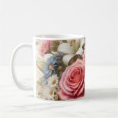 フローラメドレー鮮やか開花&ボタニカル美しい コーヒーマグカップ (左)