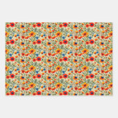 フローラメドレー ラッピングペーパーシート (正面3)