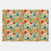 フローラメドレー ラッピングペーパーシート (正面2)