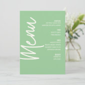 フローラメニュー緑結婚の感謝祭 招待状 (スタンド正面)