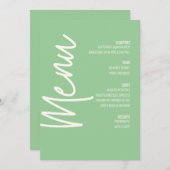 フローラメニュー緑結婚の感謝祭 招待状 (正面/裏面)