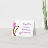 フローラメモリアルありがとう悔やみや弔慰 サンキューカード (正面)
