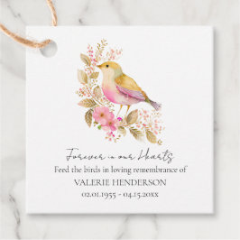 フローラメモリアルバードシードメッセージカード フェイバータグ
