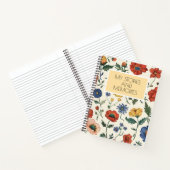 フローラメモリージャーナル – 私の物語と思い出 ノートブック (内部)