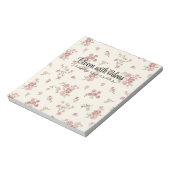 フローラメモ帳 – ノート、リストに対するカワイイと実用的 ノートパッド (回転)