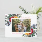 フローラメリークリスマスグリーティングフォト シーズンカード (スタンド正面)