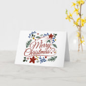 フローラメリークリスマス カード (黄色い花)