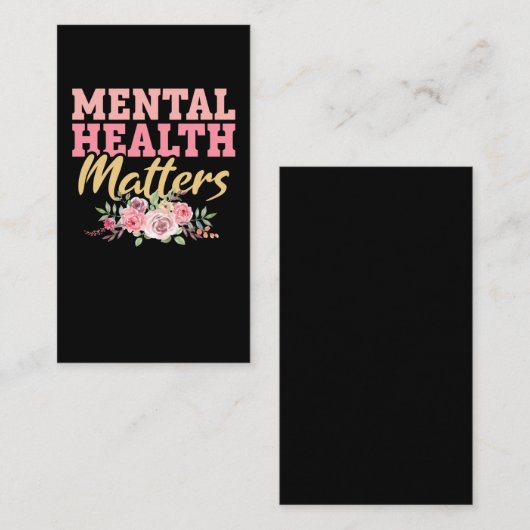 フローラメンタルヘルスかわいい花 名刺 (正面/裏面)