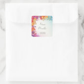 フローラメンディはステッカーを好む スクエアシール (バッグ)