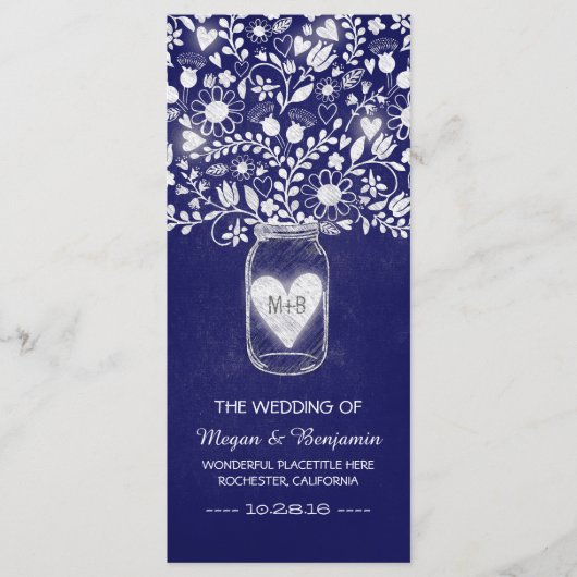 フローラメーソン王室ののジャール・ブルーの結婚式 プログラム (正面)