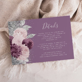 フローラメーブ赤面シルバー結婚ズ詳細 エンクロージャーカード