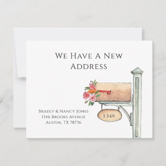 フローラメールボックス移動が完了 ノートカード (正面)