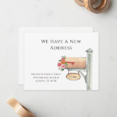 フローラメールボックス移動が完了 ノートカード (正面/裏面インサイチュ)