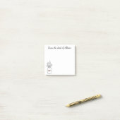 フローラメ素朴イソンジャー赤いハートラブフラワーズ ポストイット (デスク上)