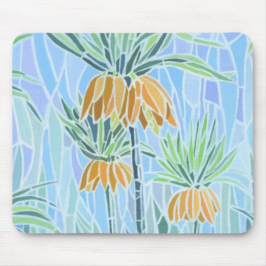 フローラモザイクデザイン マウスパッド (正面)