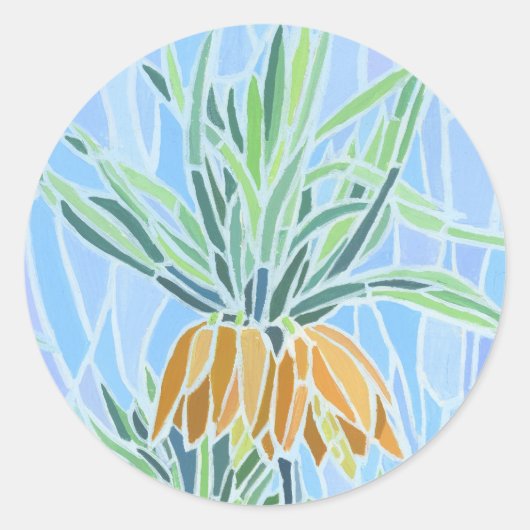 フローラモザイクデザイン ラウンドシール (正面)