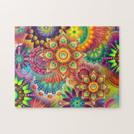 フローラモザイクパターン ジグソーパズル