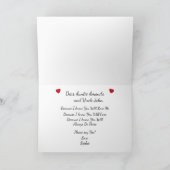 フローラモダンが私の名付け親に カード (内部)