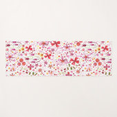 フローラモダンの色のパターン ヨガマット (正面(横))