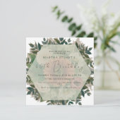 フローラモダンの誕生日の招待状 シーズンカード (スタンド正面)