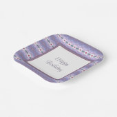 フローラモダンアクセントパターン（の模様が）あるデザイン付きマウーブ ペーパープレート (傾斜あり)