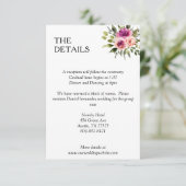 フローラモダンアンパサンド梅ピンクピーチ&ブラック エンクロージャーカード (スタンド正面)