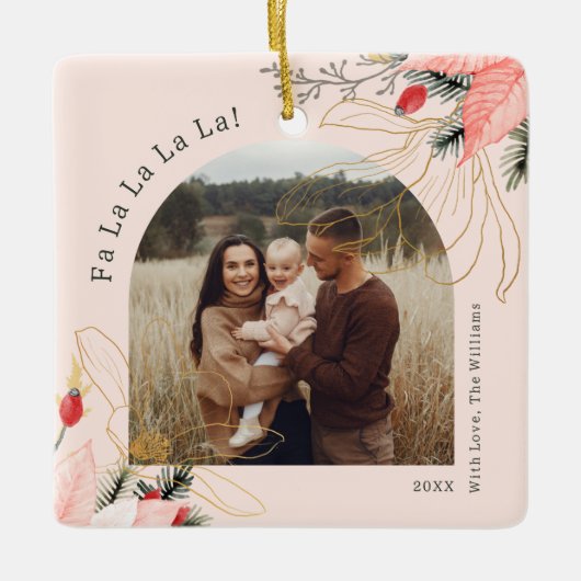 フローラモダンアーチファラララセラミックオーナメント セラミックオーナメント (正面)