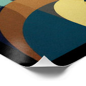 フローラモダンアールデコポスター ポスター (コーナー)