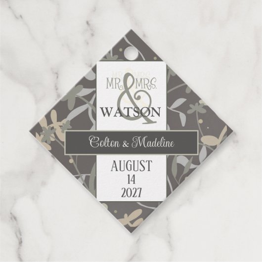 フローラモダンエレガントおもしろい フェイバータグ (正面)