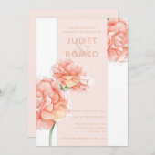 フローラモダンエレガントな結婚式 招待状 (正面/裏面)