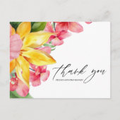 フローラモダンエレガント行先結婚式 ポストカード (正面)