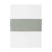 フローラモダンカスケードセージ結婚グリーン 招待状ベリーバンド (裏面例)