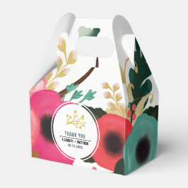 フローラモダンカスタム結婚式用特典ボックス フェイバーボックス