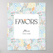 フローラモダンガール赤ちゃんシャワー親善署名 ポスター (正面)