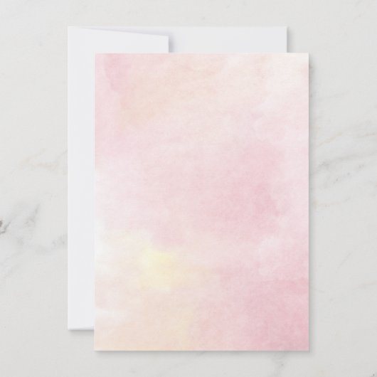 フローラモダンキンセアニェラ15th誕生日ピンク 招待状 (裏面)