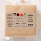 フローラモダンクラフト香り大豆キャンドルラベル ラベル (インサイチュ)