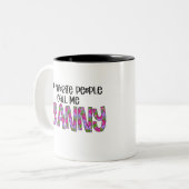 フローラモダングラニータイポグラフィ母の日 ツートーンマグカップ (正面左)