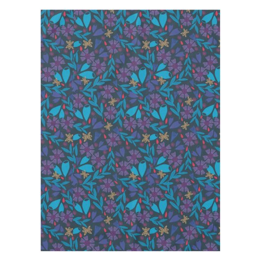 フローラモダングリーンキュートエレガントテーブルクロス テーブルクロス (正面)