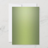 フローラモダングリーンリーブライダルシャワー招待 招待状 (裏面)