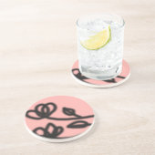 フローラモダンコースター（ピンク） コースター (側面)