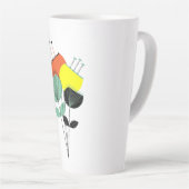 フローラモダンコーヒーマグ カフェラテマグ (右アングル)