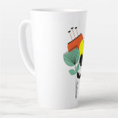 フローラモダンコーヒーマグ カフェラテマグ (左アングル)