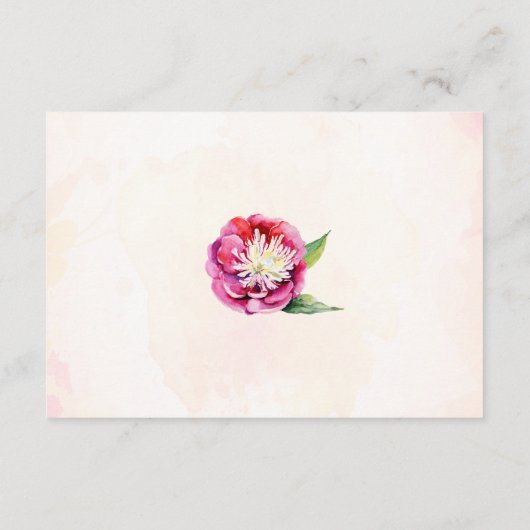 フローラモダンコーラルピオ結婚ニーの宿泊施設 エンクロージャーカード (裏面)