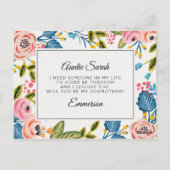 フローラモダンゴッドマザー提案カード ポストカード (裏面)