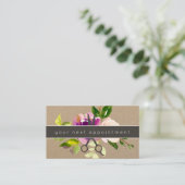 フローラモダンサロンシザーズロゴアポイントメント 名刺 (スタンド正面)