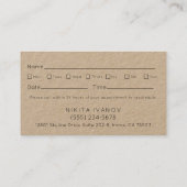 フローラモダンサロンシザーズロゴアポイントメント 名刺 (裏面)