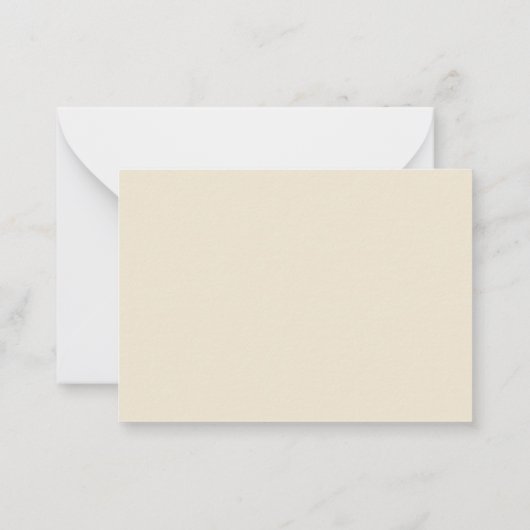 フローラモダンスエレガント・モノグラムイニシャル ノートカード (裏面)