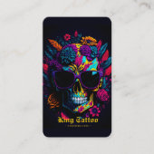 フローラモダンスカルタトゥーアーティストモノグラム 名刺 (正面)