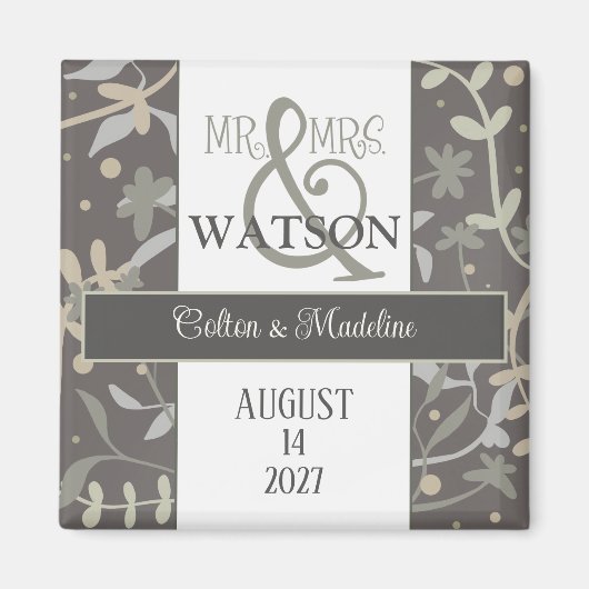 フローラモダンスプリグシンプルインスピリティエレガント マグネット (正面)