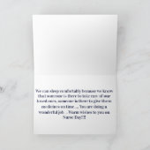 フローラモダンタイポグラフィハッピーナースデー サンキューカード (内部)